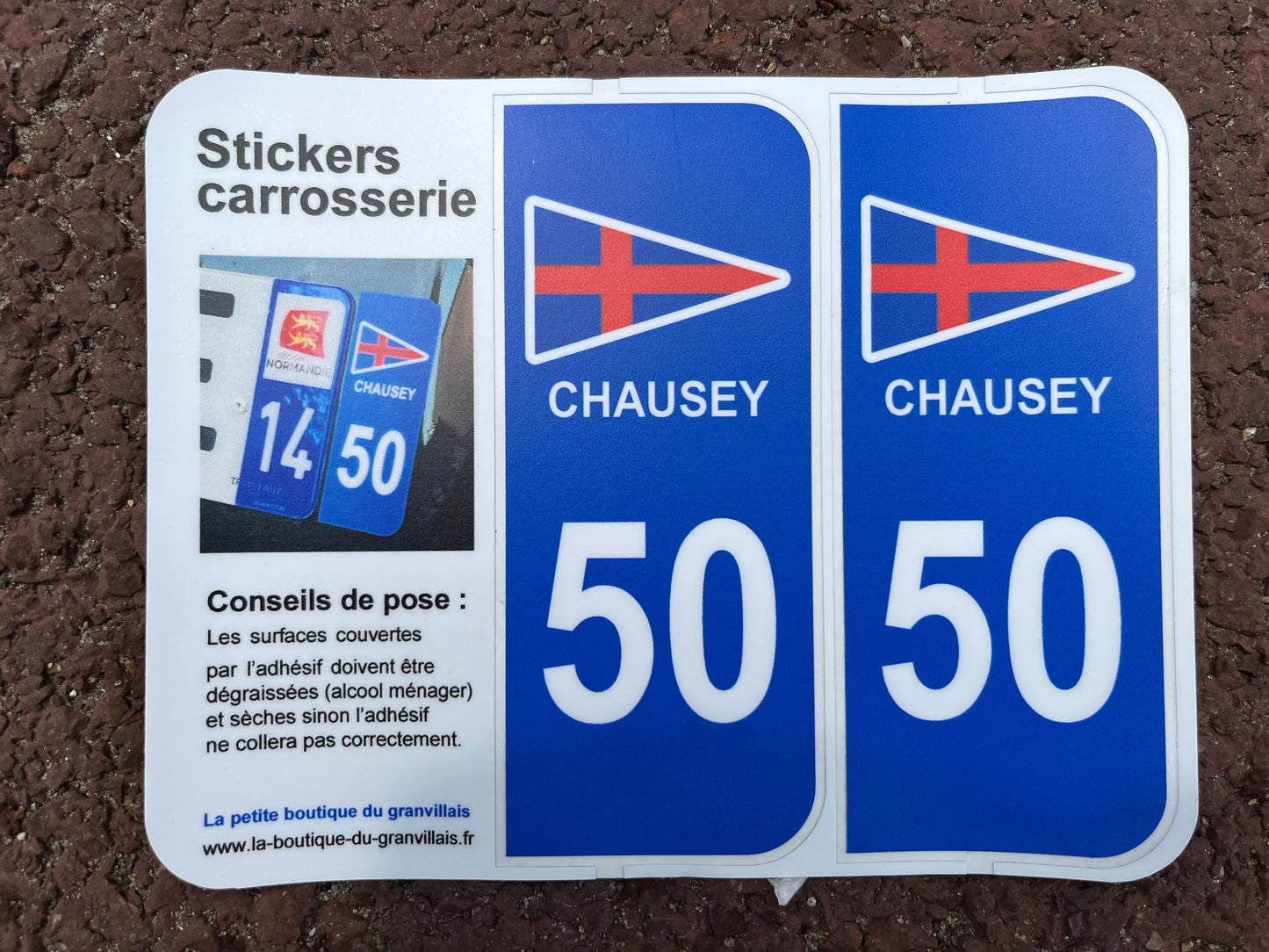 Stickers pour voiture Granville ou Chausey